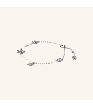 Pernille Corydon Wild Poppy Bracelet Silver