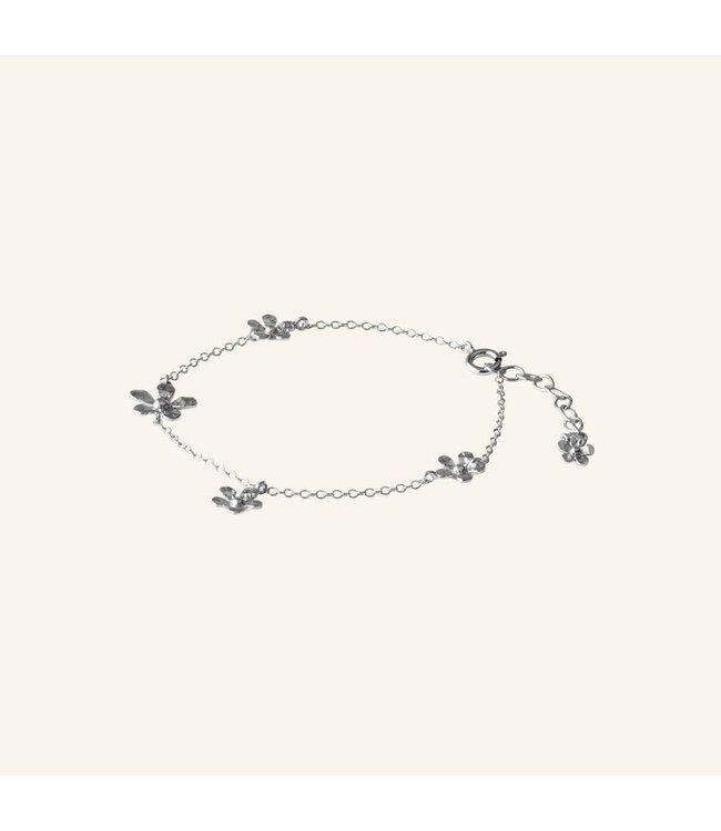Pernille Corydon Wild Poppy Bracelet Silver