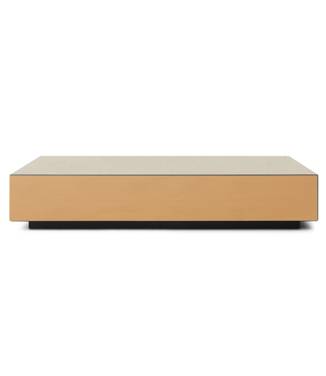 HKliving Mirror Block Coffee Table Smokey Brown (80x55cm)