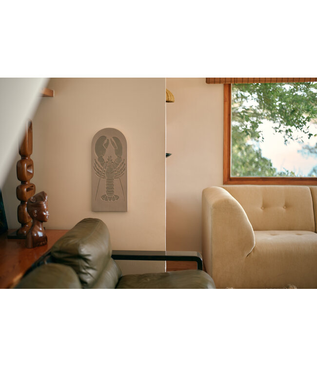 HKliving Stoneware wall tile lobster