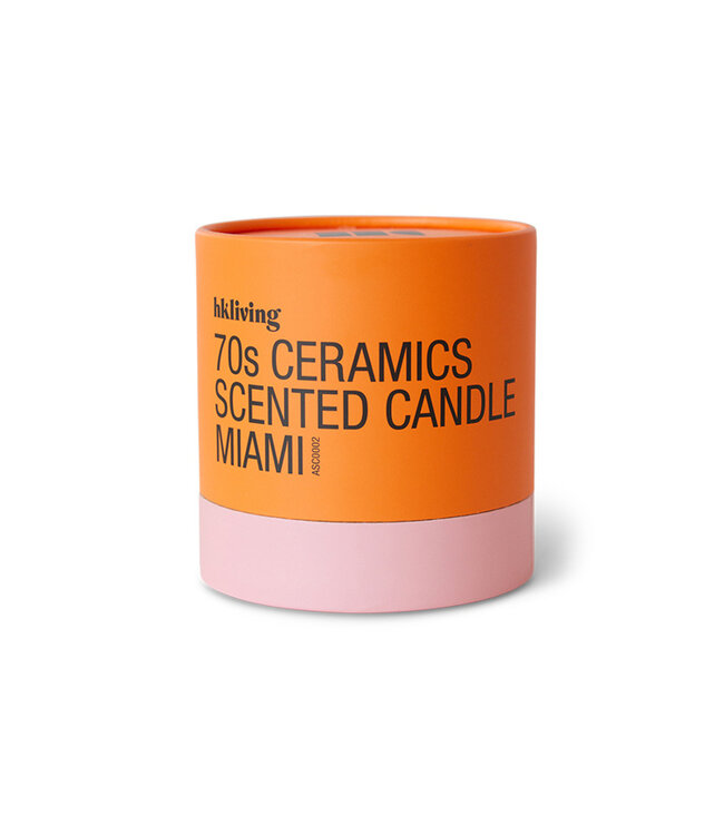 HKliving 70s ceramics: scented candle Miami