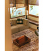HKliving Mirror Block Coffee Table Smokey Brown (80x55cm)