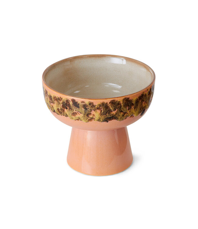 HKliving 70s ceramics: tapas bowl on base L lush