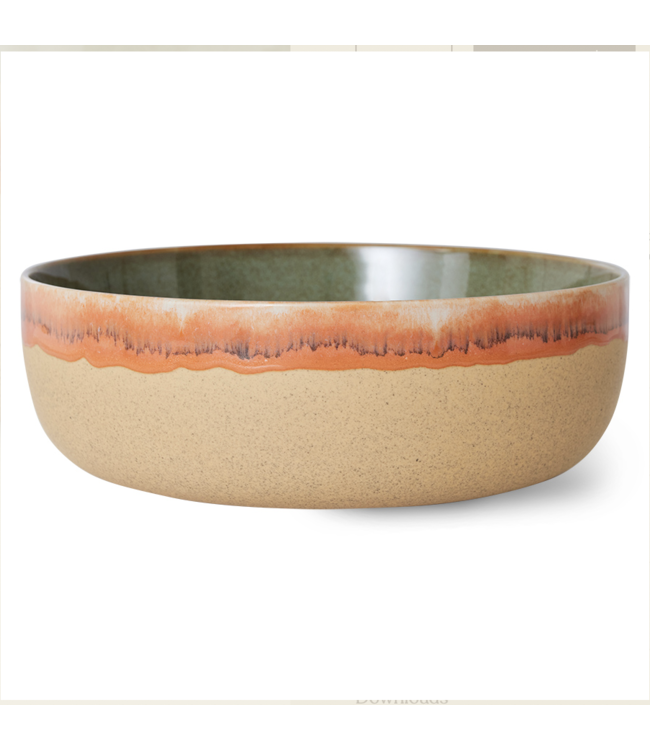 HKliving HKliving 70s ceramics: salad bowl, shore