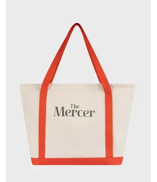 Mercer Amsterdam The Mercer Canvas Bag - White / Red