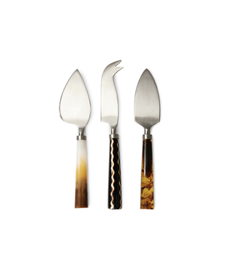 HKliving Cheese knives Havana (set of 3)