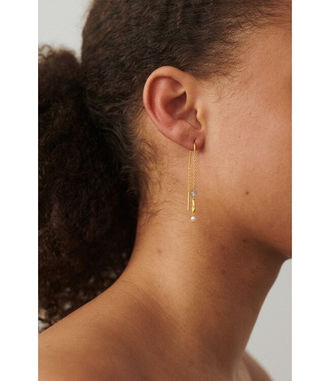 Pernille Corydon Soft Sky Earchains Silver