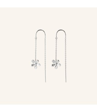 Pernille Corydon Wild Poppy Earchains Silver