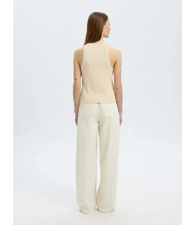 Selected Trixie SL Knit Button Top