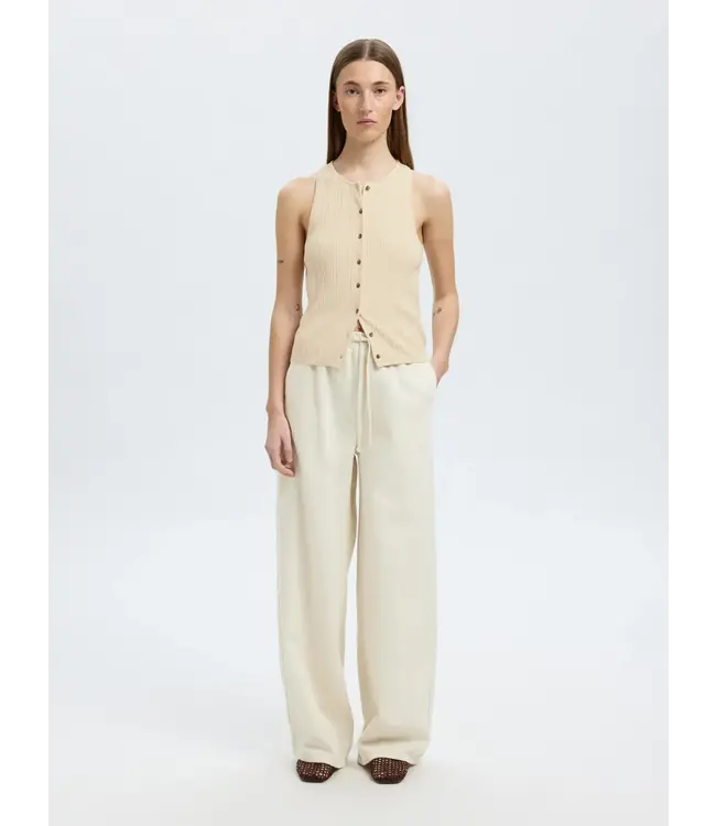 Selected Femme Trixie SL Knit Button Top