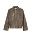 Rouge Edit Nila ls leather overshirt