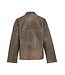 Rouge Edit Nila ls leather overshirt