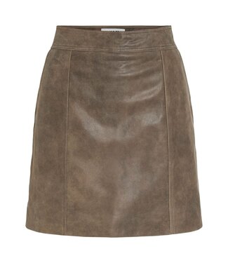 Rouge Edit Nila hw short leather skirt / size 36