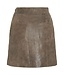 Rouge Edit Nila hw short leather skirt