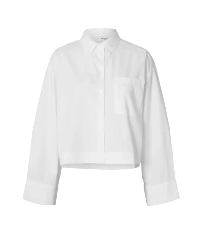Selected Femme Astha LS Cropped Boxy Shirt
