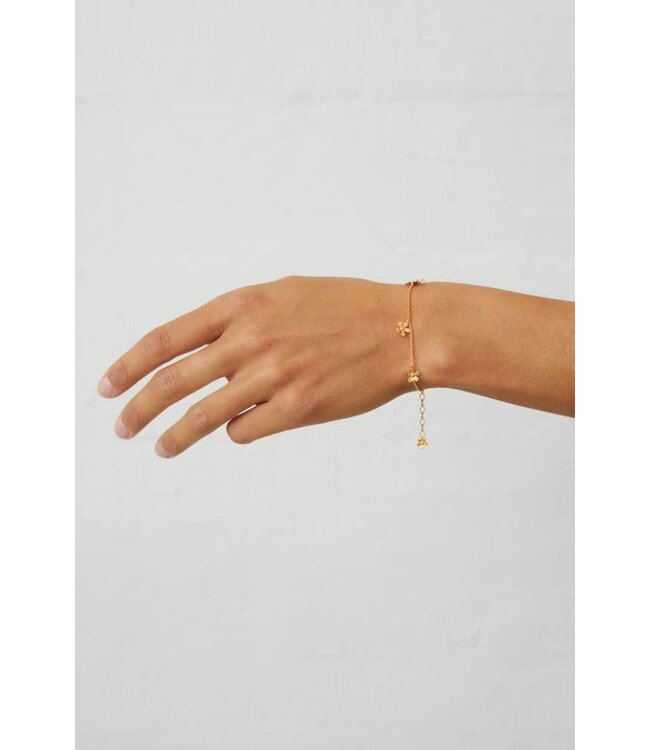 Pernille Corydon Wild Poppy Bracelet Gold Plated