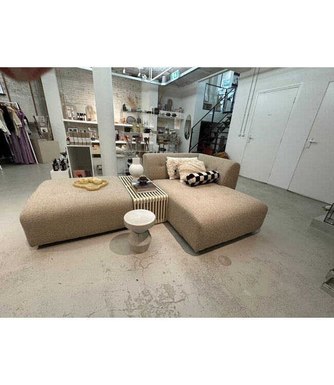 HKliving Vint couch, element hocker, boucle taupe / SHOWROOM MODEL