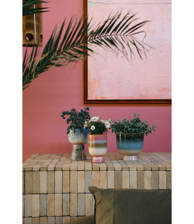 HKliving Retro flower pot - glacier