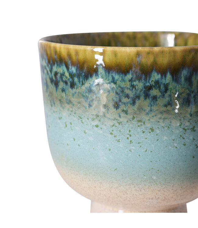 HKliving Retro flower pot - lagoon