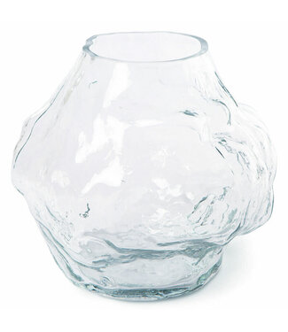 HKliving Cloud vase clear glass low