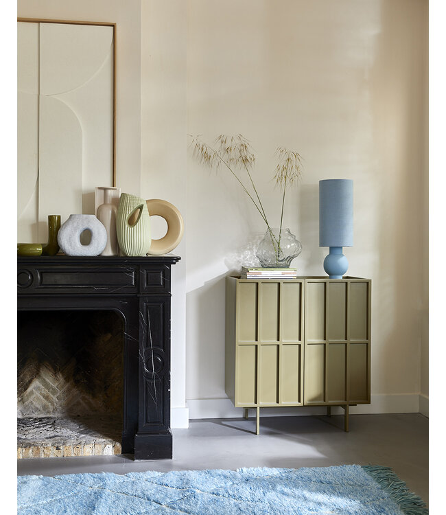 HKliving Cloud vase clear glass low