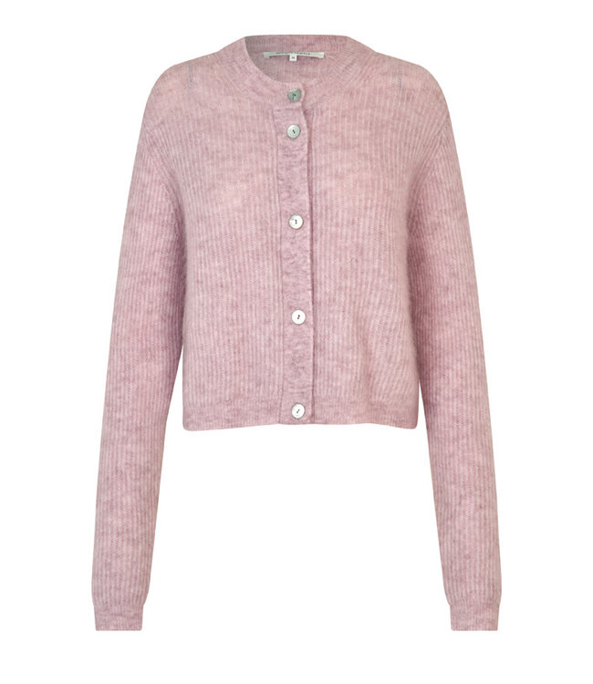 Second Female Andrea Knit Rib LS Cardigan