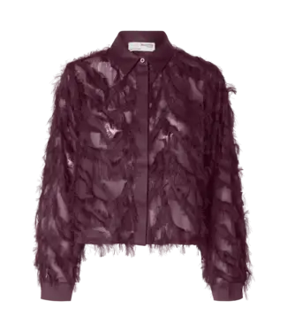 Selected Femme Myline Fluffy Cropped Shirt