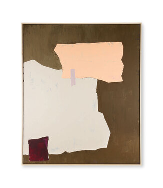 HKliving Abstract painting mustard/nude 100x120cm