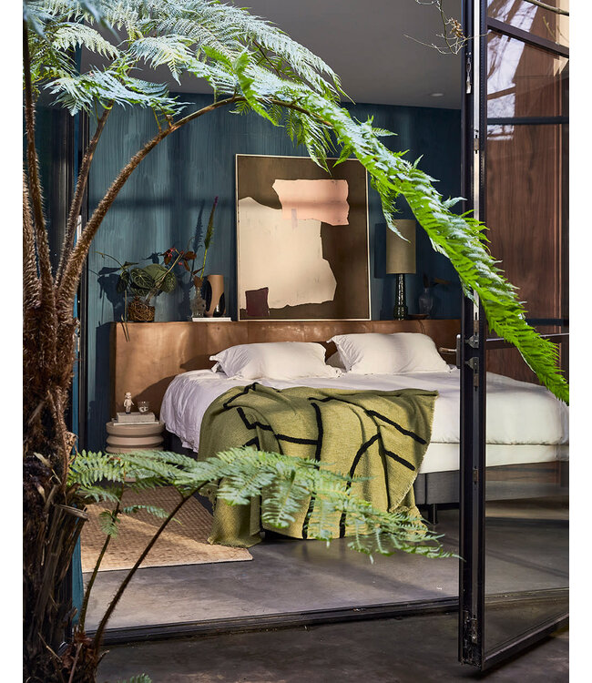 HKliving Abstract painting mustard/nude 100x120cm