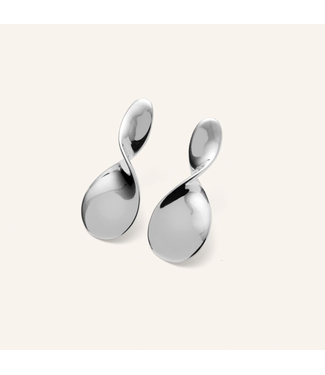 Pernille Corydon Small La Pausa Earrings - Silver plated brass