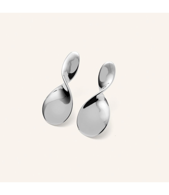 Pernille Corydon Small La Pausa Earrings - Silver plated brass