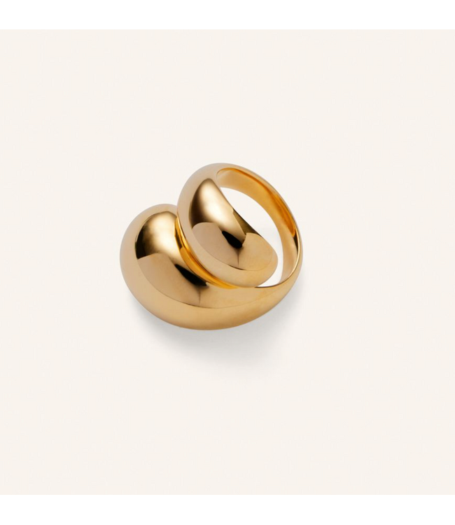Pernille Corydon La Pausa Ring - Gold plated brass - 55