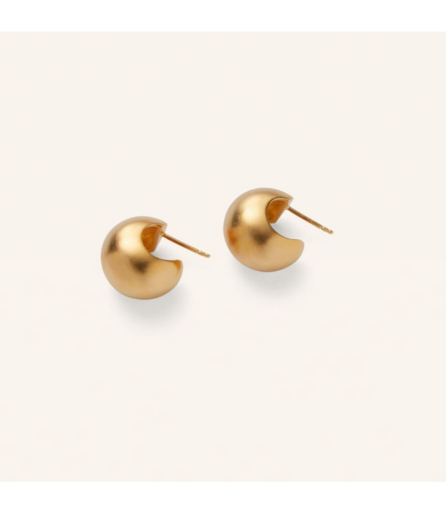 Pernille Corydon Echo Hoops - Gold plated brass