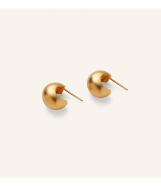 Pernille Corydon Small Echo Hoops - Gold plated brass