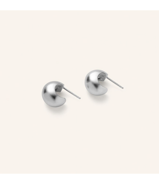 Pernille Corydon Small Echo Hoops -  Silver plated brass