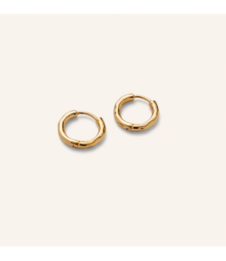 Pernille Corydon Small Spirit Huggies - Gold plated brass