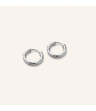 Pernille Corydon Small Spirit Huggies - Silver  brass