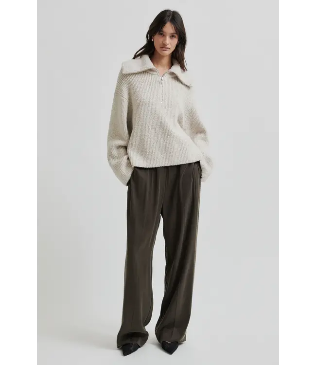 Second Female Gerda knit zip collar