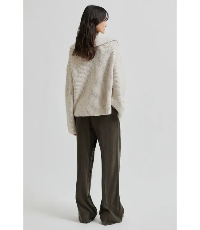 Second Female Gerda knit zip collar