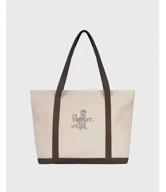 Mercer Amsterdam The Mercer Canvas Bag - White/Brown