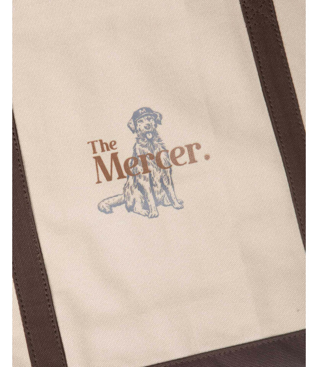 Mercer Amsterdam The Mercer Canvas Bag - White/Brown