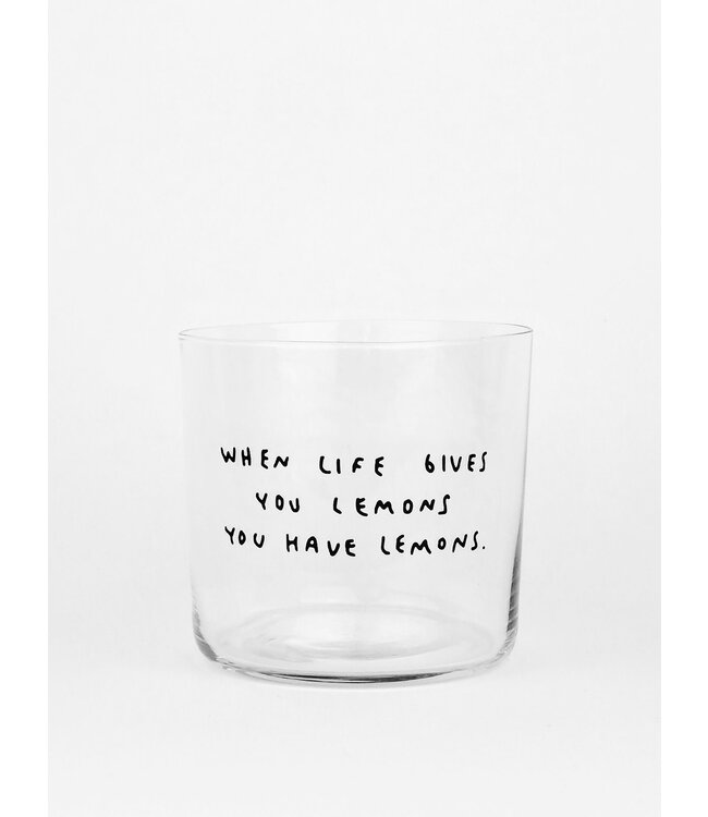 Yahya Studio When life gives you lemons  - Medium Glass, 350ML