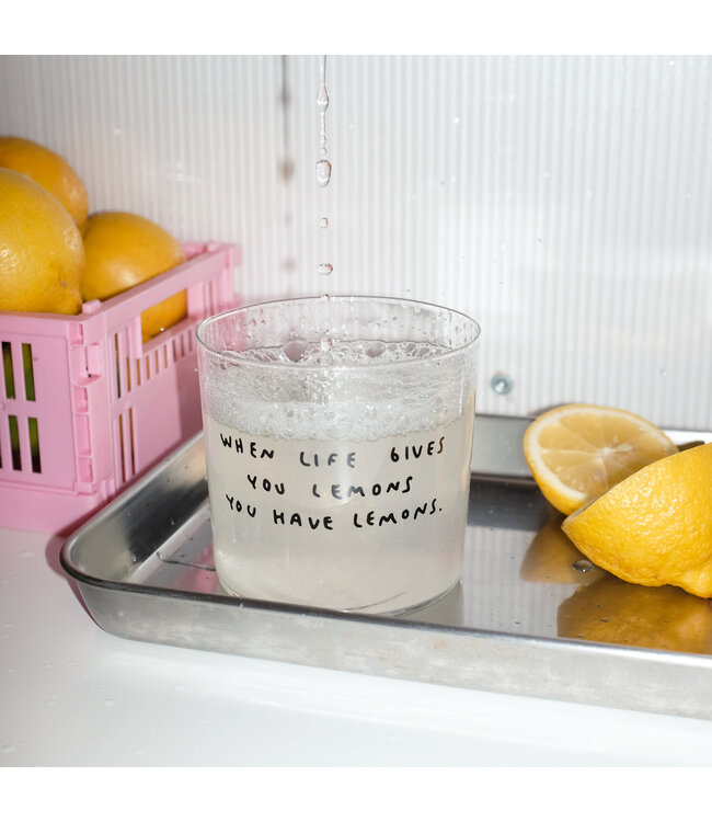 Yahya Studio When life gives you lemons  - Medium Glass, 350ML