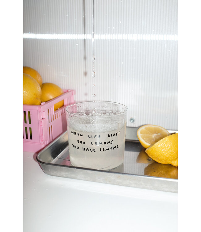 Yahya Studio When life gives you lemons  - Medium Glass, 350ML