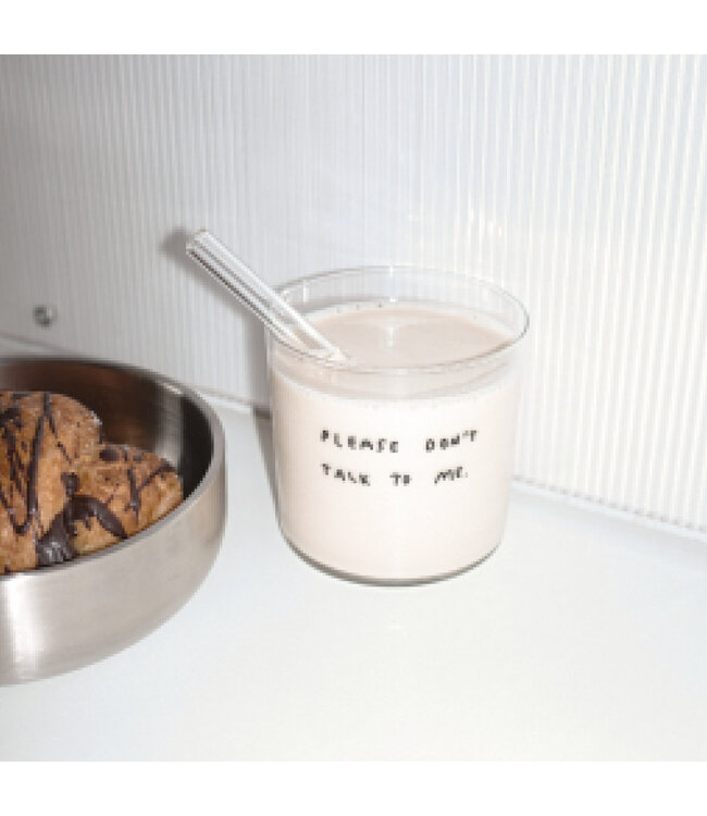Yahya Studio Please do'n talk to me  - Medium Glass, 350ML