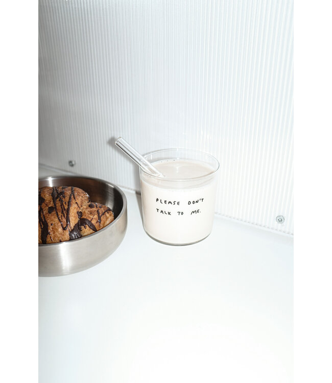 Yahya Studio Please do'n talk to me  - Medium Glass, 350ML