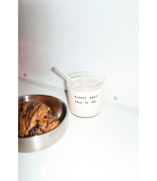 Yahya Studio Please do'n talk to me  - Medium Glass, 350ML