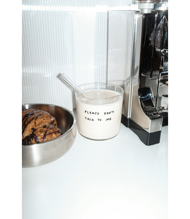 Yahya Studio Please do'n talk to me  - Medium Glass, 350ML