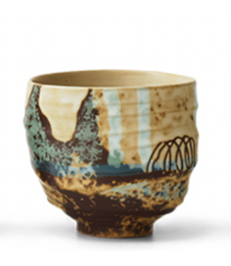 HKliving Artist ceramics: coffee cups scratched