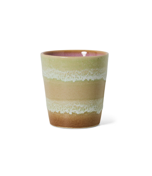 HKliving 70s ceramics coffee mug umber